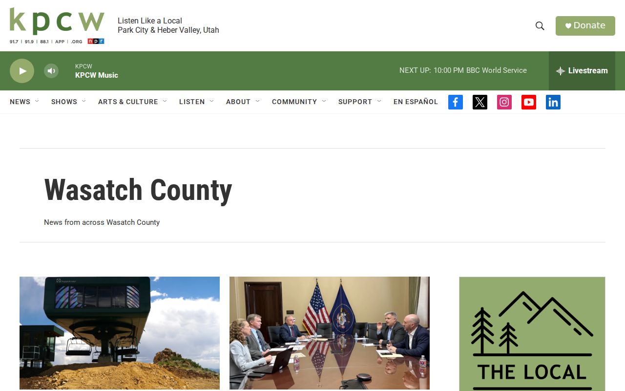 KPCW Wasatch County crime news page for regional reporting context